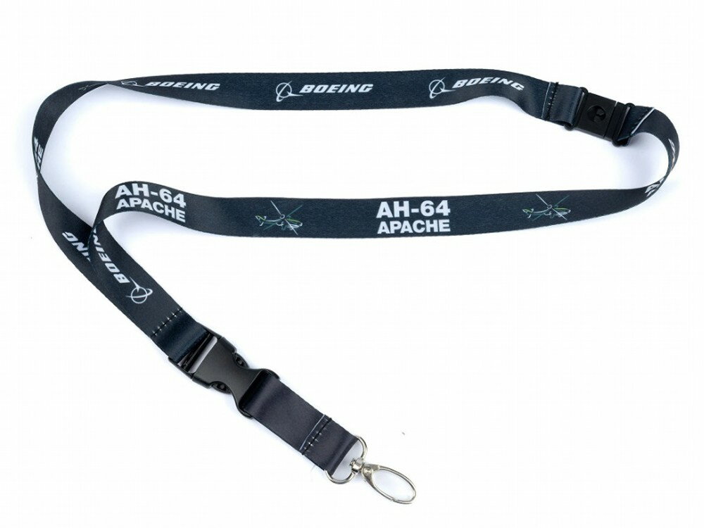 【Boeing AH-64 Air Brush Lanyard】 ボーイング ネックストラップ おしゃれ 飛行機 ひこうき 航空 航空機 エアプレーン 戦闘機 ランヤ..