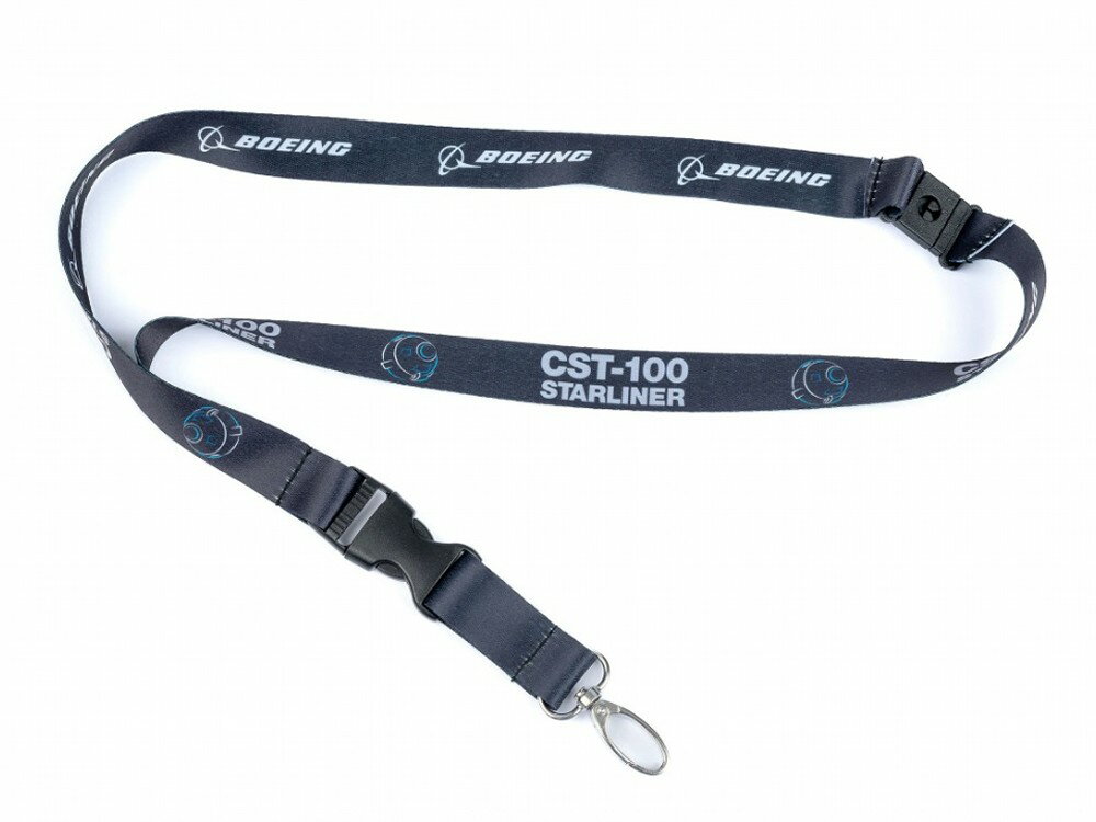 【Boeing Starliner Air Brush Lanyard】 ボーイング ネックストラップ おしゃれ 飛行機 ひこうき 航空 航空機 エアプレーン 戦闘機 ランヤード ストラップ