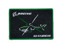 【Boeing AH-64 Air Brush Patch】 ボーイング 刺繍 ワッペン 刺しゅう パッチ 飛行機 戦闘機