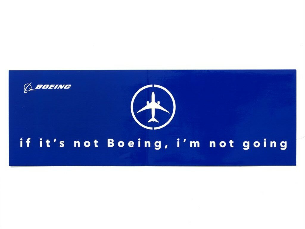 【If It 039 s Not Boeing Sticker】 ボーイング スクエア ステッカー