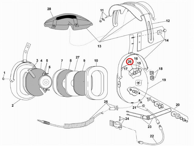 （デビッドクラーク）DAVID CLARK LOCK WASHER (40688G-09) 1枚