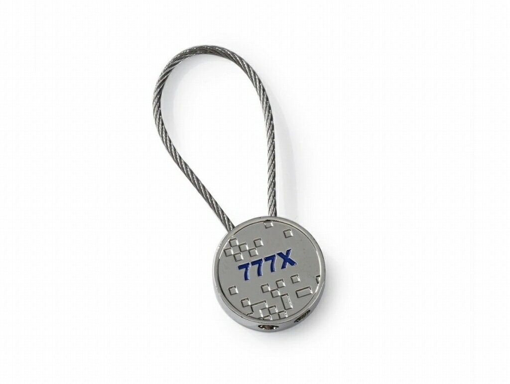 【Boeing 777X Pixel Graphic Keychain】 ボーイング 777X キーホルダー