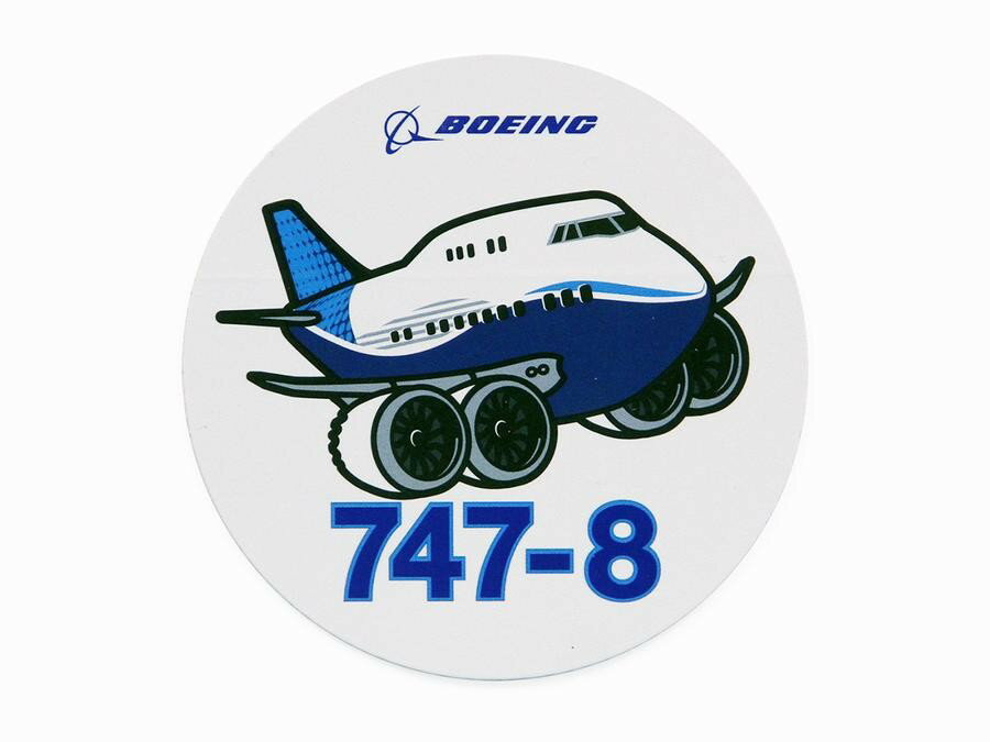 【Boeing 747-8 Pudgy】 ボーイング 747 ステッカー