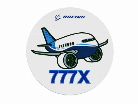 【Boeing 777X Pudgy】 ボーイング 777 ステッカー