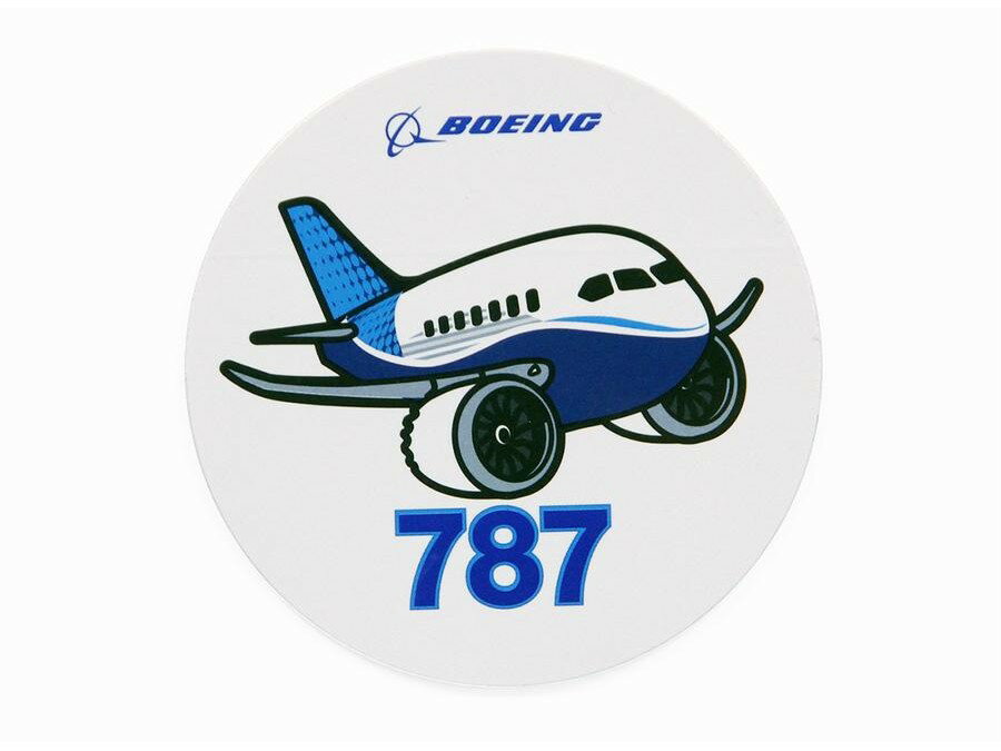 【Boeing 787 Pudgy】 ボーイング 787 ステッカー