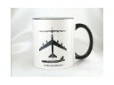 B-52ストラトフォートレス　マグカップ（ブラックハンドル）