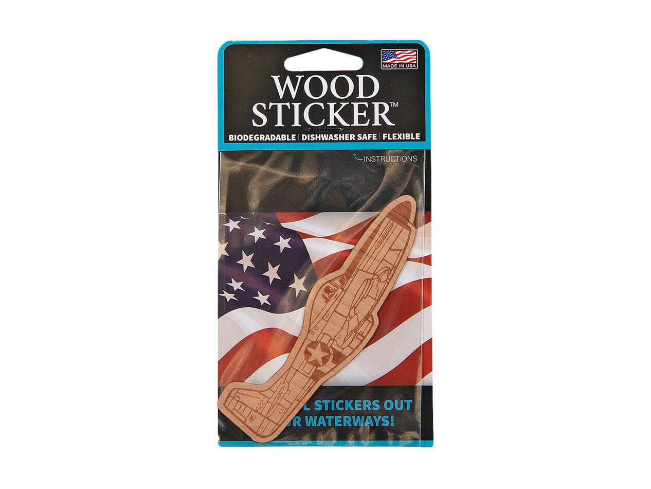 【P-51 Wood Sticker】 ウッドステッカー