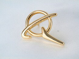 【Boeing Symbol Lapel Pin】 ボーイング シンボル ピン (ゴールド/シルバー/ブラック)