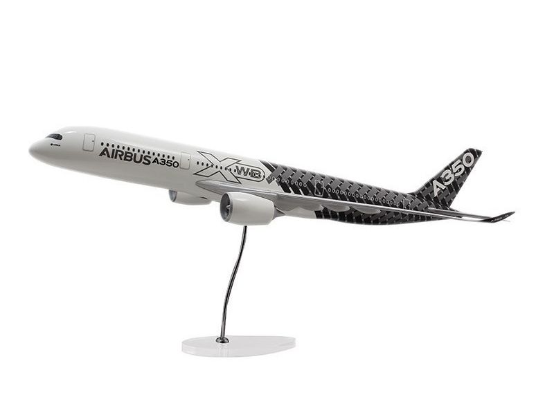 Airbus Executive A350 XWB carbon livery1/100 scale model エアバス 飛行機 スケール モデル