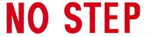 樂天商城 - 『NO STEP』ステッカー（赤）