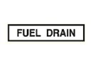 FUEL DRAIN@Decal