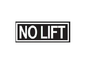 樂天商城 - 『NO LIFT』プラカード