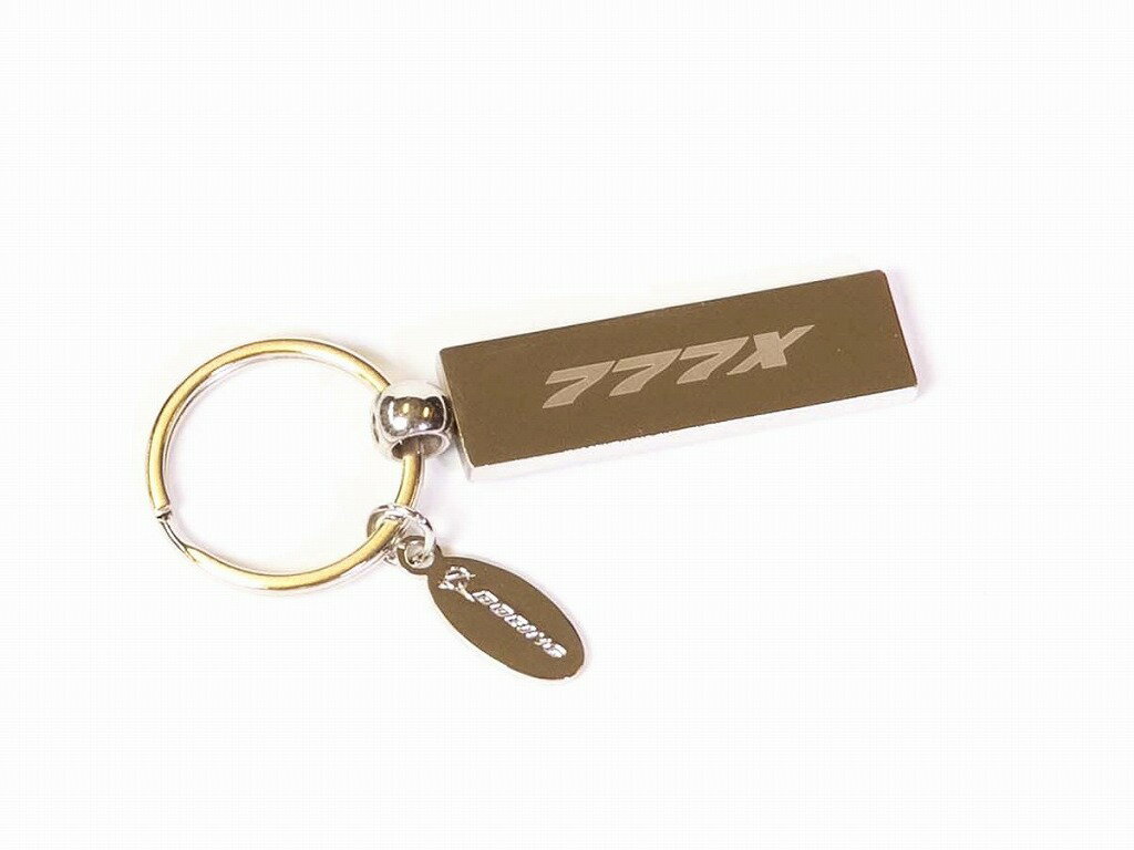 【Boeing 777X Mosaic Keychain】 ボーイング 777 リング キーホルダー