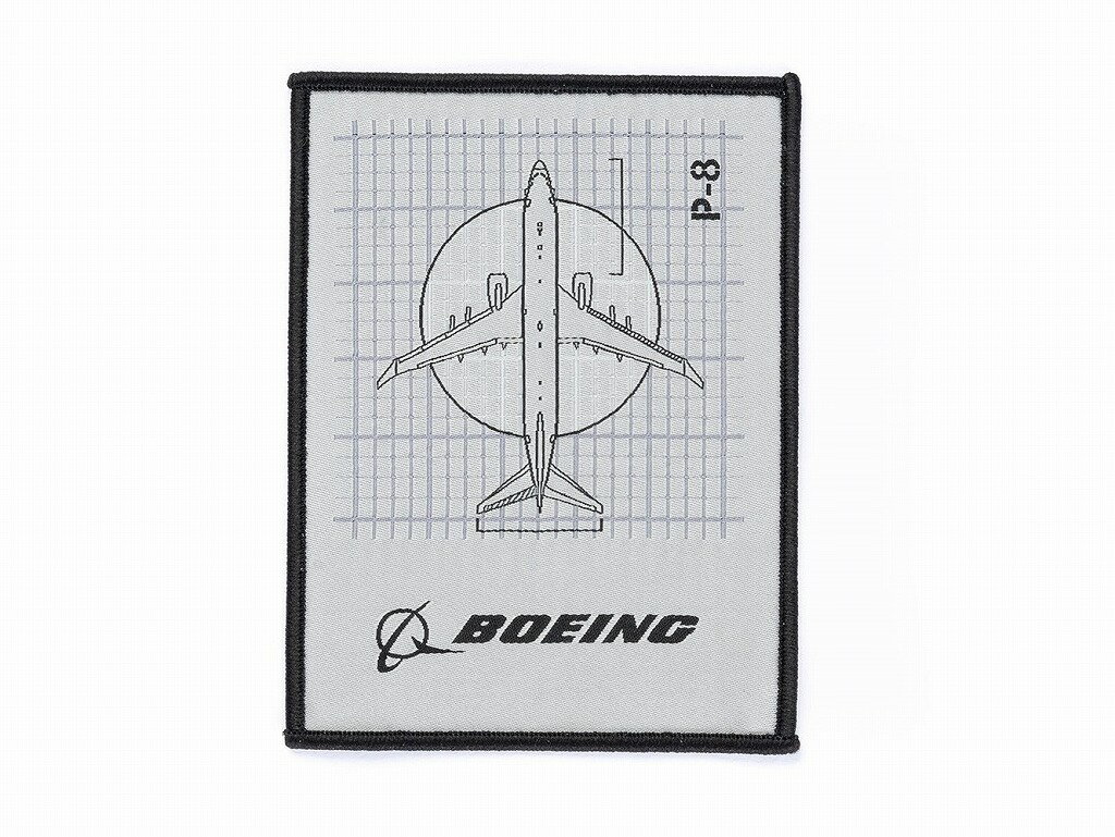 【Boeing P-8 Poseidon Aero Graphic Patch】 ボーイング 刺繍 ワッペン 刺しゅう パッチ P8 ポセイドン 飛行機 戦闘機 1