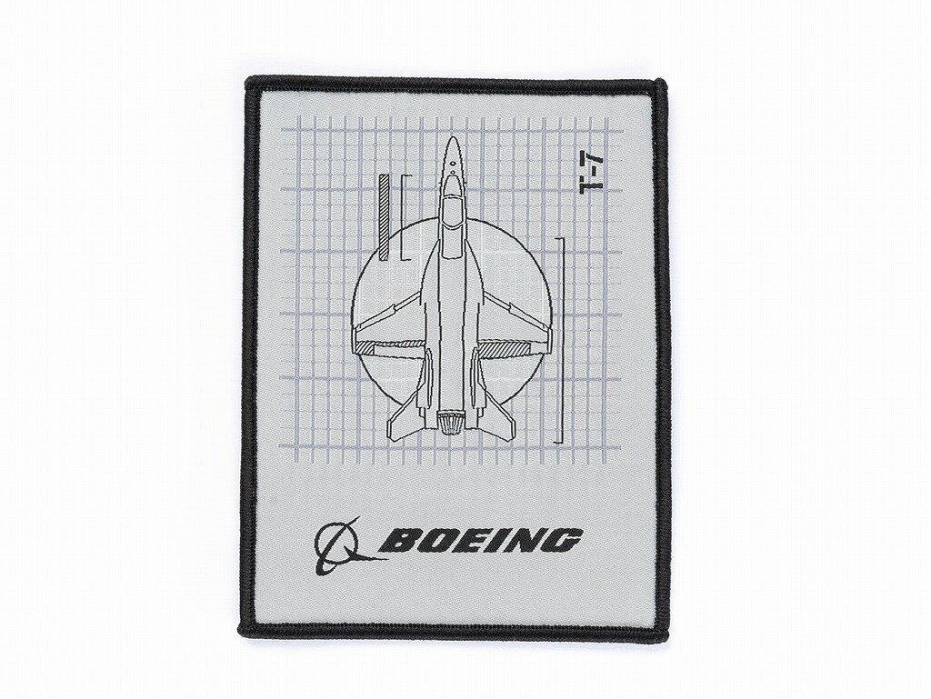 楽天SKY LIFE with FLYING DOG【Boeing T-7A Red Hawk Aero Graphic Patch】 ボーイング 刺繍 ワッペン 刺しゅう パッチ T7 T-7 レッドホーク スペースシャトル 飛行機 戦闘機