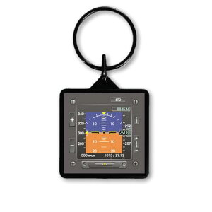 【Trintec Square EFIS Keychain】 トリンテック 航空計器 キーホルダー KC-HOR