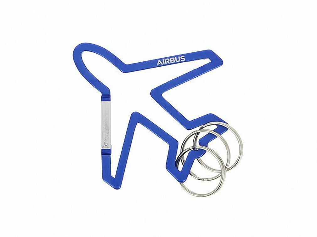 Airbus Aircraft shape carabiner エアバス 飛行機 カラビナ キーホルダー キーリング
