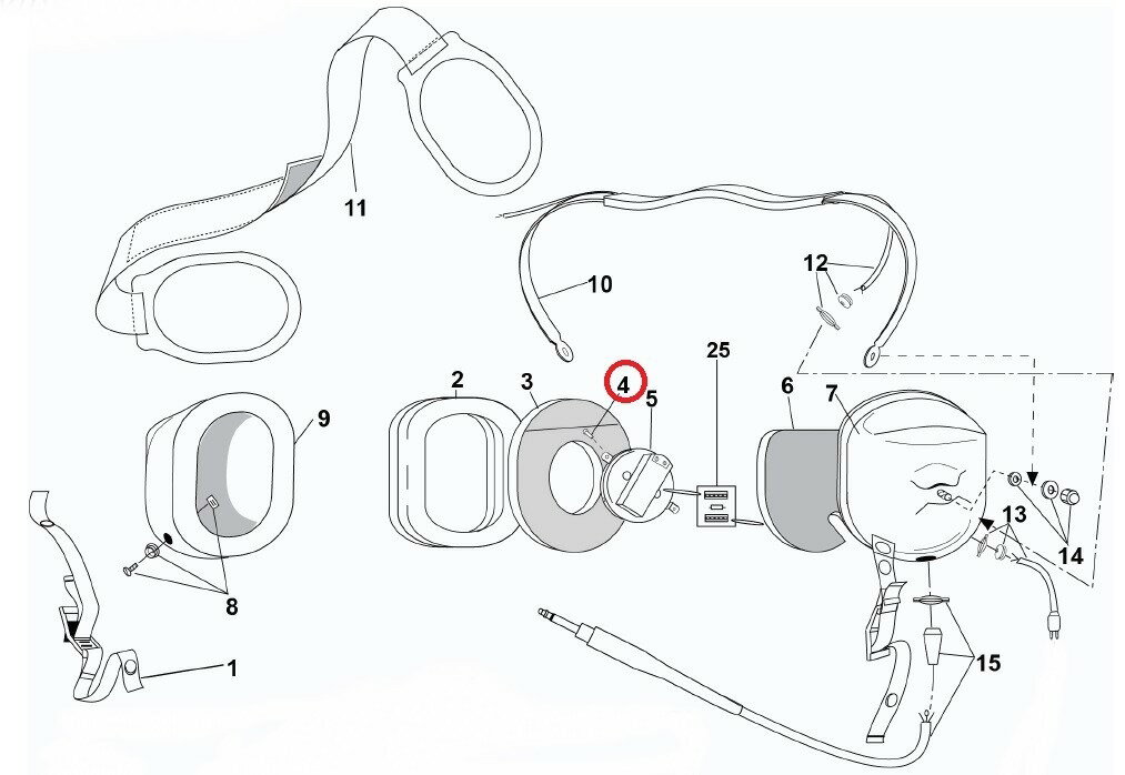 �ʥǥӥåɥ��顼����DAVID CLARK SCREW (00023M-07)