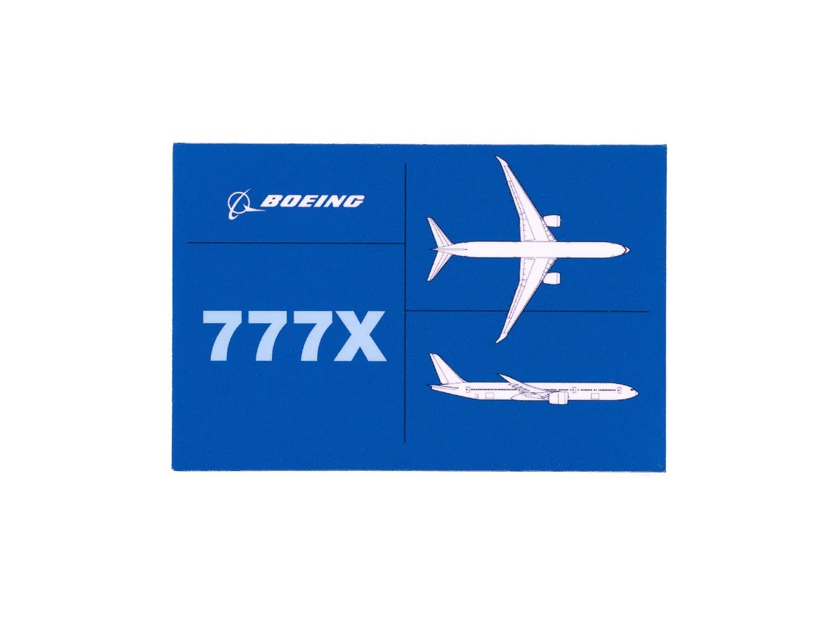 【Boeing Tech Line Sticker】　ボーイング　ステッカー　777X(3.0)