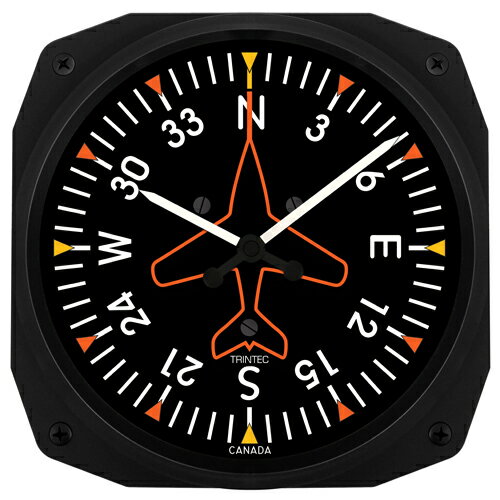 【Trintec Directional Gyro Clock】 トリンテック 航空計器 ジャイロコンパス 掛け時計 3062