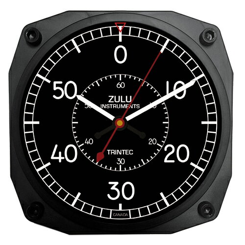 【Trintec ZULU Instruments Flight Chronograph Clock】 トリンテック 掛け時計