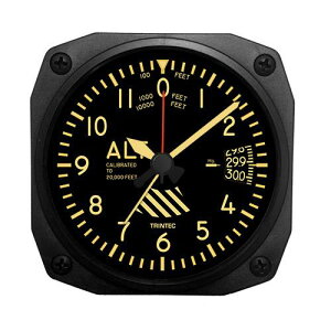【Trintec Vintage Altimeter Alarm Clock】 トリンテック 航空計器 高度計 目覚し時計 DM60V