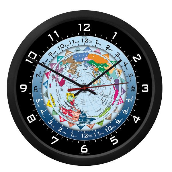 ジャンク品 【Trintec World Time Clock】 トリンテック ワールドタイム 掛け時計 1