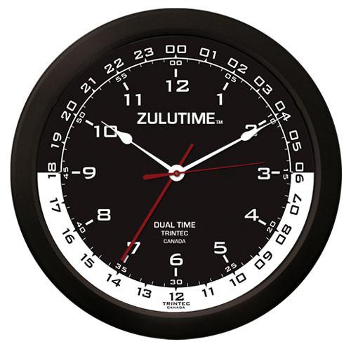 【Trintec ZULUTIME Dual Time Clock】 トリンテック 掛け時計 （黒/白） 14