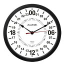 【Trintec ZULUTIME 24-Hour Clock】 トリンテック 掛け時計 （白） 10