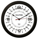 【Trintec ZULUTIME 24-Hour Clock】 トリンテック 掛け時計 （白） 14 24時間計 ZT24HR14-W