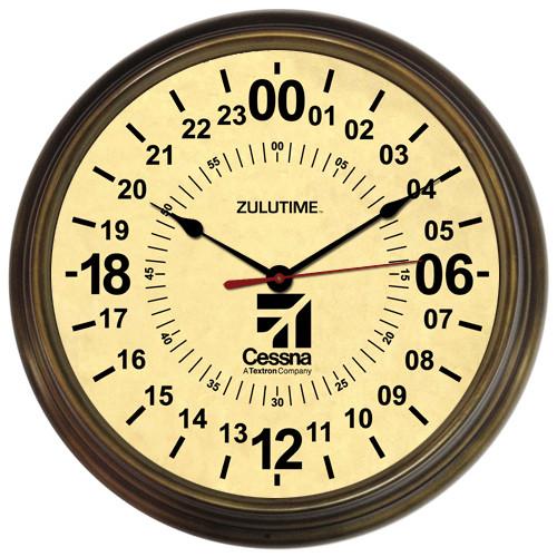 【Trintec Cessna ZULUTIME 24-Hour Clock】 ト