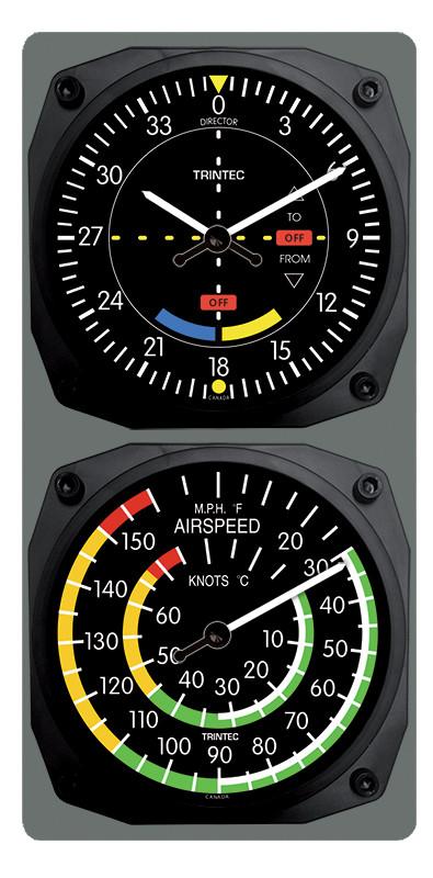 yTrintec VOR/Airspeed Clock & Thermometer Setz gebN qv |v & xv 9064/9061