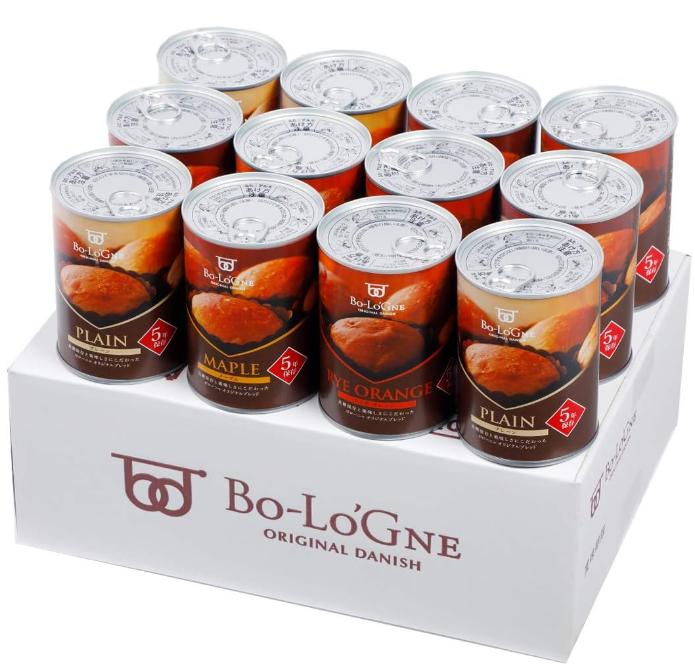 ボローニャ 缶詰パン 缶パン 5年【レビュー投稿でプレゼント】 備蓄de ボローニャ12缶 5年 長期保存 非常食 避難食 保存食 保存パン 長期保存 おかず 災害 防災 水害 缶詰 グッズ デニッシュ食パン