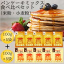 ホットケーキ ミックス 米粉 小麦粉 パンケーキ ミックス 米粉【レビュー投稿でプレゼント】D'sTs こめ粉 小麦粉 100g×5個セット フライパン 国産 ...