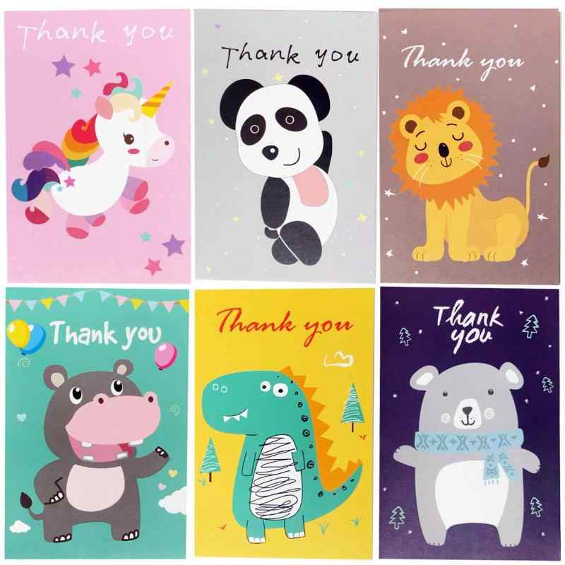 Fumemo グリーティング カード サンクス サンキュー ありがとう メッセージ ポスト プレゼント ギフト お礼 感謝 レター 手紙 封筒付き 2つ折 かわいい アニマル きれい フラワー 花 柄 動物 郵
