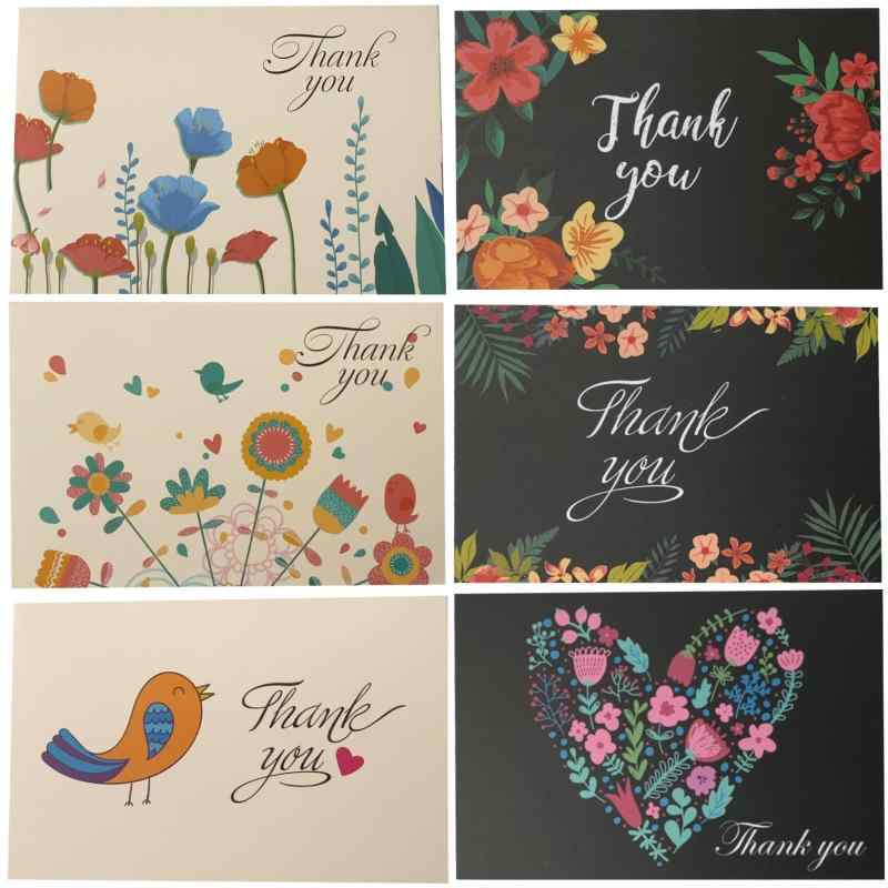 Fumemo グリーティング カード サンクス サンキュー ありがとう メッセージ ポスト プレゼント ギフト お礼 感謝 レター 手紙 封筒付き 2つ折 かわいい アニマル きれい フラワー 花 柄 動物 郵