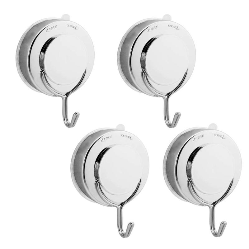 吸盤フック,強力 10KG制限荷重 お得な4個セット (約9x6.5x3.5cm)