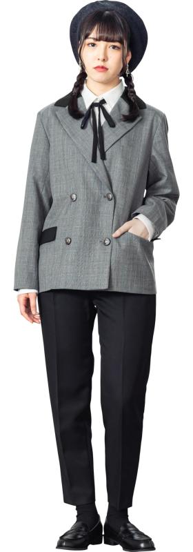 アリサナ 卒業式 小学生 女の子 スーツ 子供服 フォーマル イネス (ジャケット ブラウス リボンタイ パンツ の4点セット)