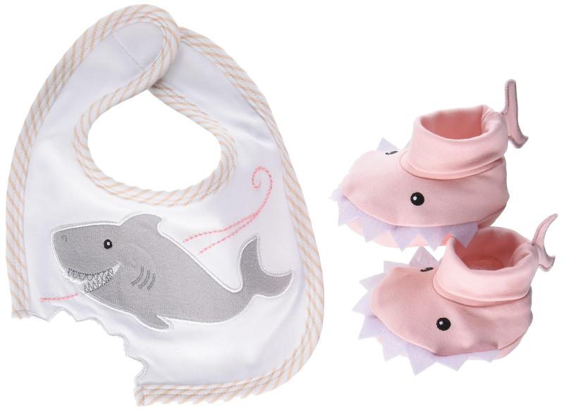 Baby Aspen(ベビーアスペン) ビブセット ルームシューズ ベビー用スリッパ 室内履き ファーストシューズ ビブ&ブーティー ギフトセット