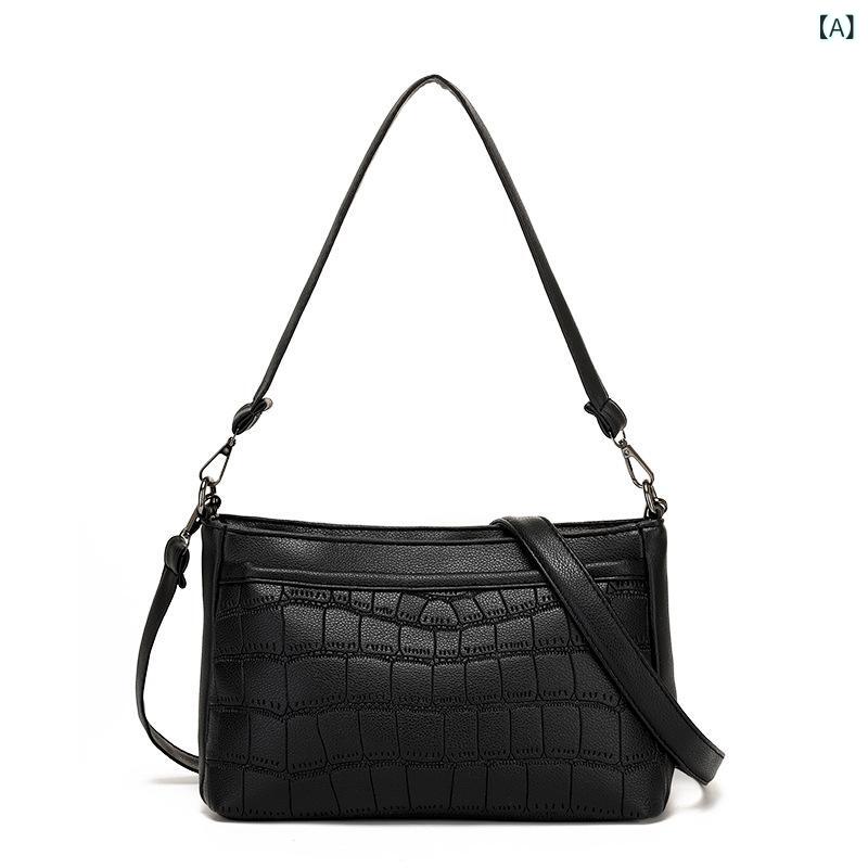 中高年 小包 母 包 2022 秋の 新型 東南アジア 風 軟皮 女 包 手提げ シングル ショルダーバッグ