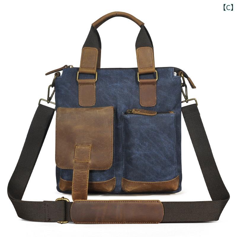 頭 層 狂 馬 油 牛皮 欧米 レ トロ 男性 13 インチ ビジネス 携帯 文書 パソコン バッグ b 259