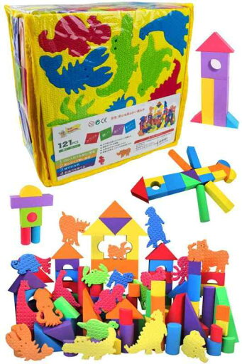 ソフトつみき 動物セット カラフル 121ピース入り 収納袋付き ソフトブロック 積み木 つみき EVA素材 軽い 柔らかい ブロック おもちゃ DIY カラフル ソフト 知育玩具 想像力 発想力 環境にや ソフトつみき 動物セット カラフル 121ピース入り 収納袋付き ソフトブロック 積み木 つみき EVA素材 軽い 柔らかい ブロック おもちゃ DIY カラフル ソフト 知育玩具 想像力 発想力 環境にや