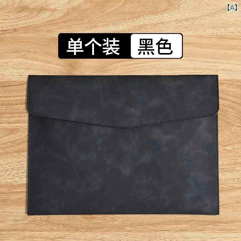 ビジネス 皮質 ファイル バッグ a 4 ファイル バッグ 牛革 男性 用 ブリーフ ケース 事務 契約 収納 バ..