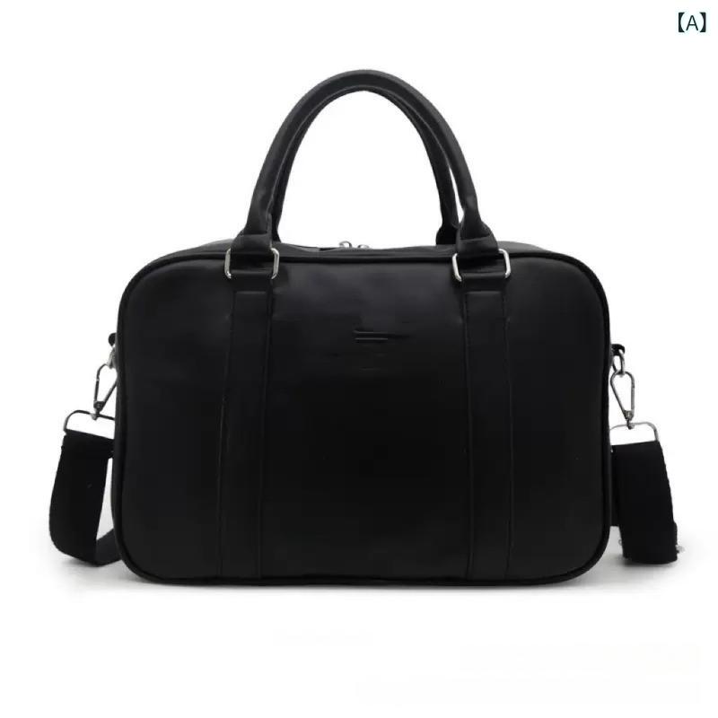 PU バッグ 通勤 男性と 女性の メッセンジャー バッグ レ トロ スタイルクロスボディレディースバッグブリーフケース 女性の ショルダー ハンドバッグ 実用 的で 軽量