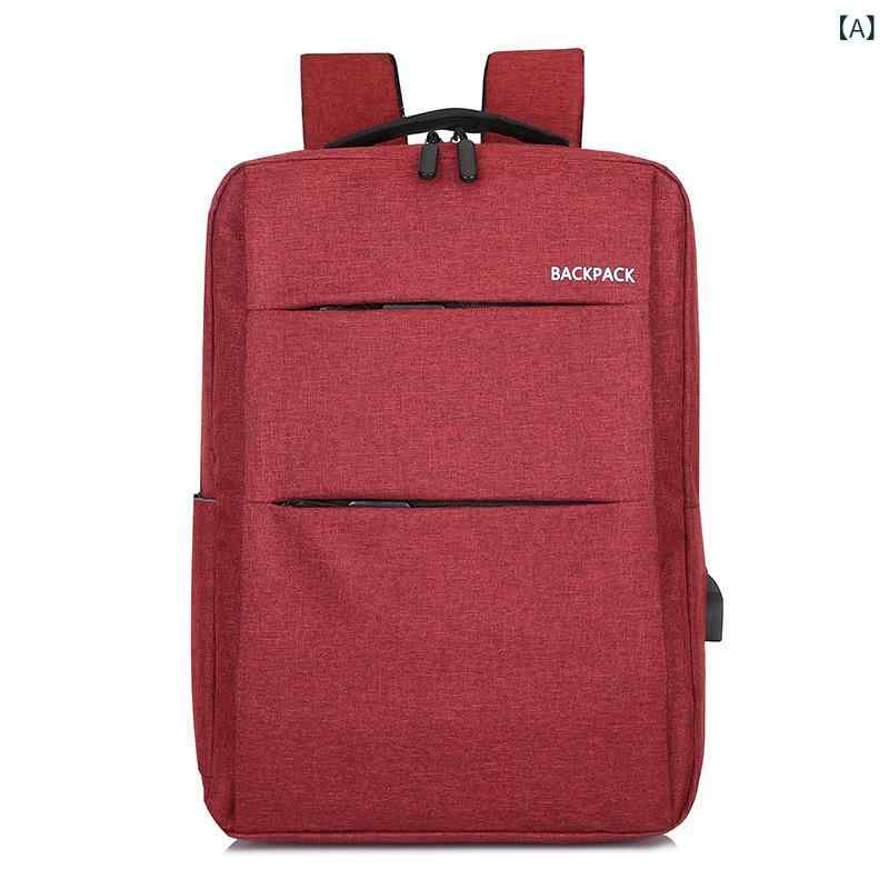 同 タイプの パソコン バッグ 男性大 容量 usb カバン多 機能 カジュアルビジネスバックパックに ロゴを 印刷 します。