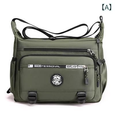 Rakuten - 600 d 男性 バッグ オックスフォード 布 ショルダーバッグ カジュアル 男性 リュックサックビジネスブリーフ 耐久 性 ビジネス バッグ
