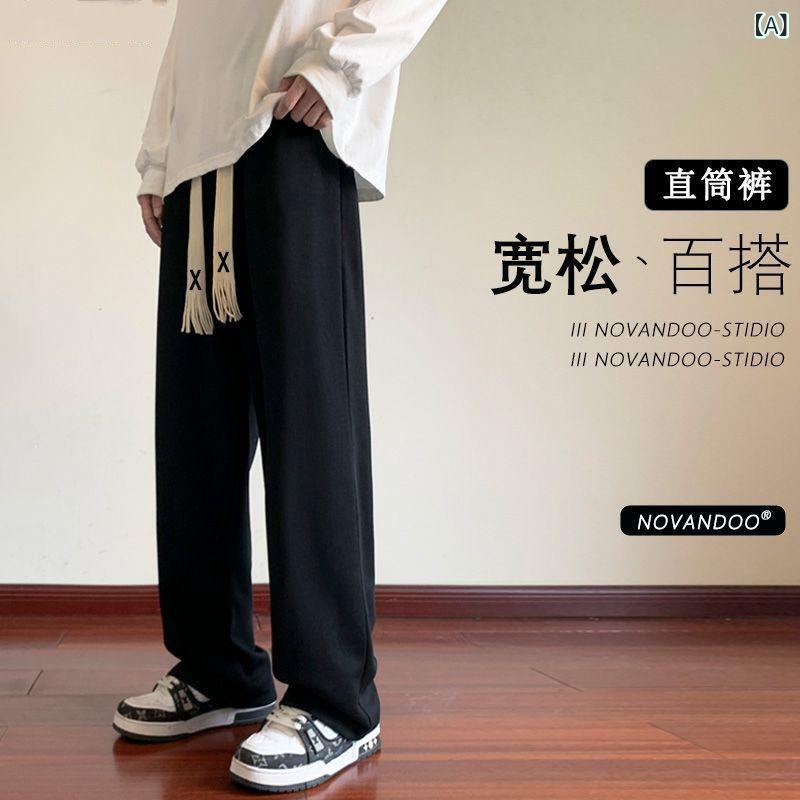 Rakuten - 春 夏の 新作 メンズ スポーツ パンツ 2025 新しい トレンディな多 用途 メンズ パンツ ルー ズパンツストレートカジュアルパンツスウェットパンツ