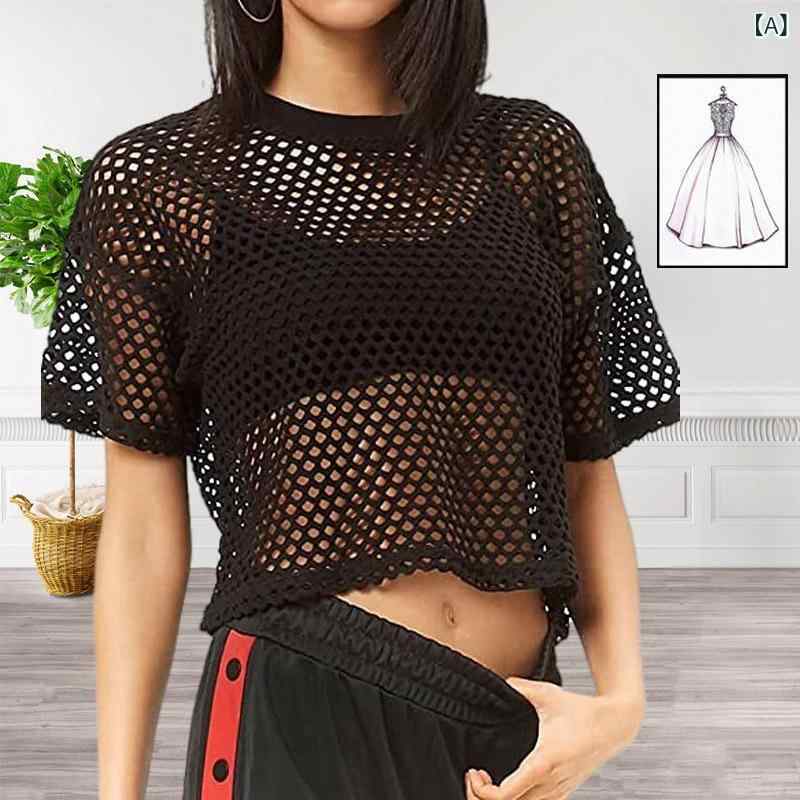 国境を 越えた 女装 メッシュ t シャツ 女性 欧米 ファッション スポーツレジャー 上着 アマゾン ebay 起爆 ネット 布 マスク