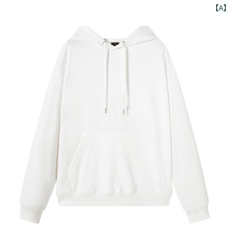 秋冬の 新型 帽子 付きの 男性の ファッション ブランドの純 色の高 品質の 肩に 落ちて ゆったりと して いる フードの カップルの タイプの 広州