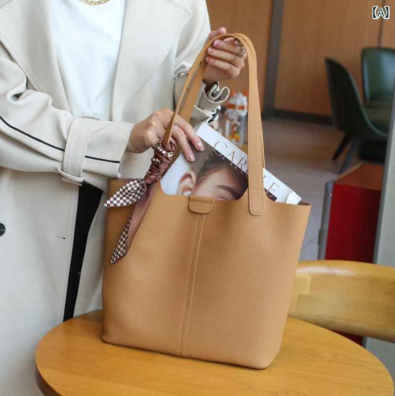 クロス ボーダー本 革 トートバッグ 2025 人気 高級 レディース ショルダーバッグ 幅広 ショルダーストラップ 疲れ にくい 牛革 マザー バッグ(x2)